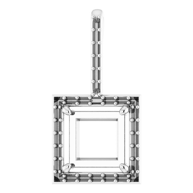 Accented Halo-Style Pendant