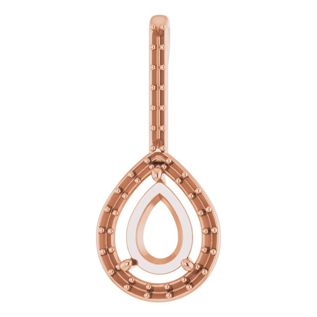 Accented Halo-Style Pendant
