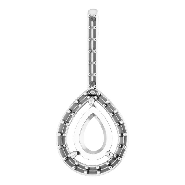 Accented Halo-Style Pendant