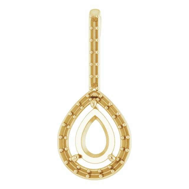 Accented Halo-Style Pendant