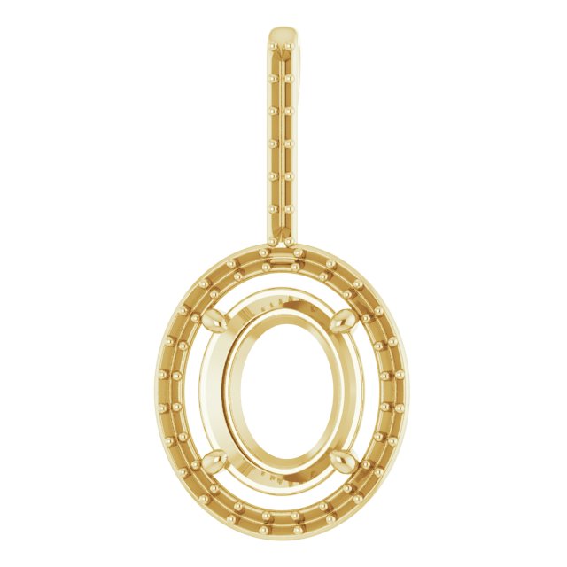 Accented Halo-Style Pendant