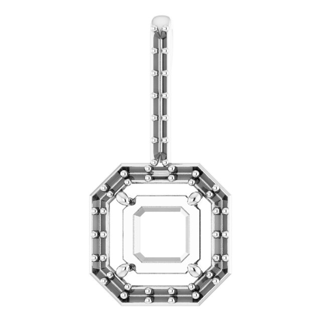 Accented Halo-Style Pendant