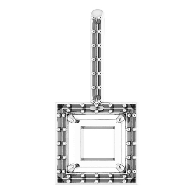 Accented Halo-Style Pendant