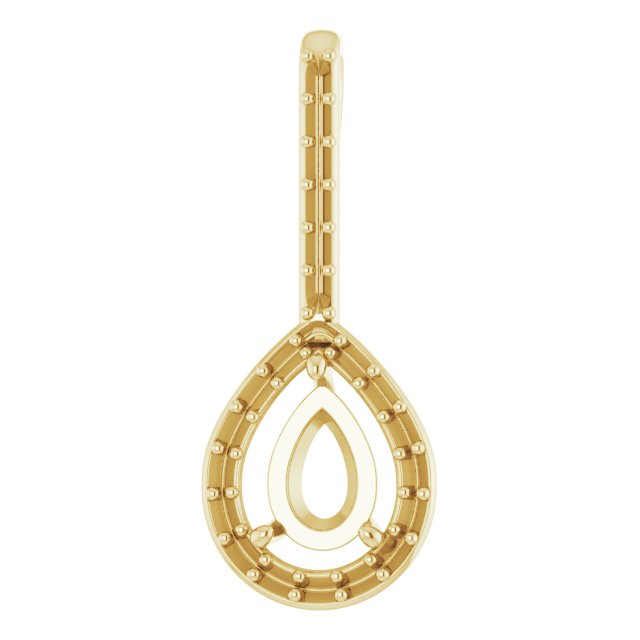 Accented Halo-Style Pendant
