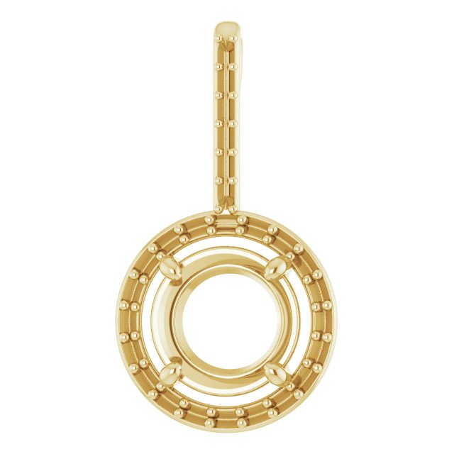 Accented Halo-Style Pendant