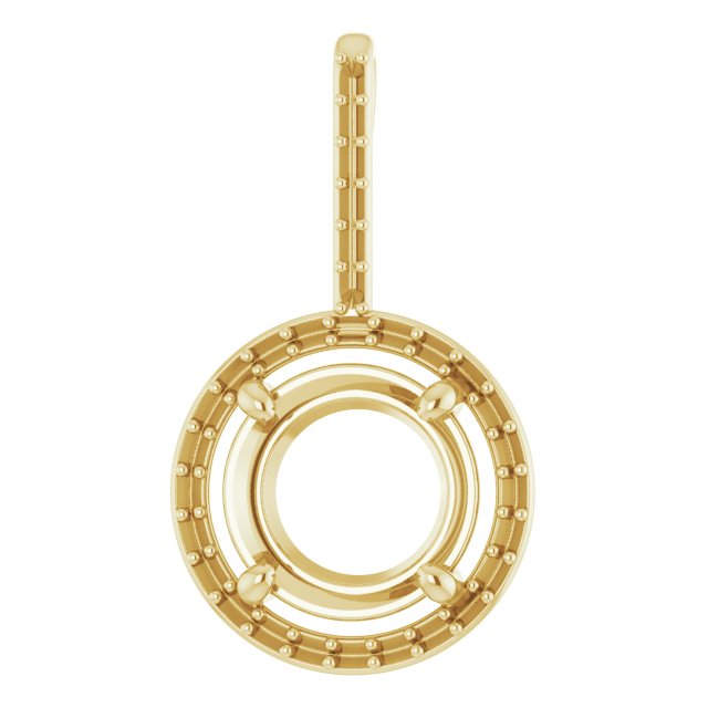 Accented Halo-Style Pendant