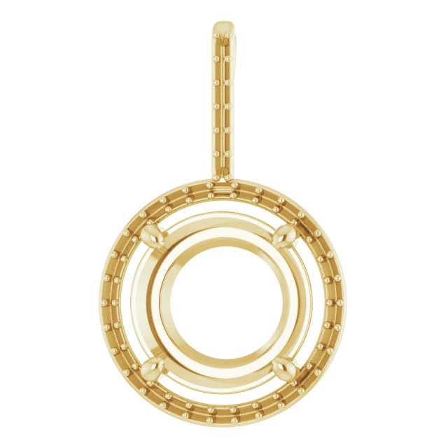 Accented Halo-Style Pendant