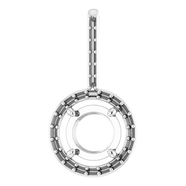 Accented Halo-Style Pendant