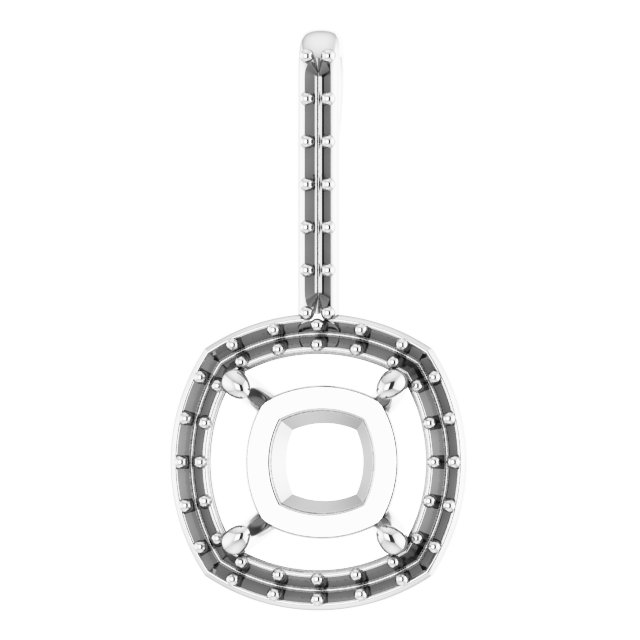 Accented Halo-Style Pendant