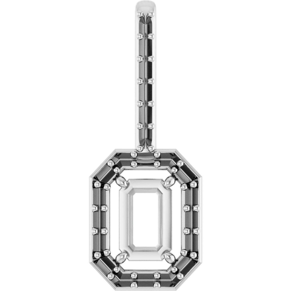 Accented Halo-Style Pendant
