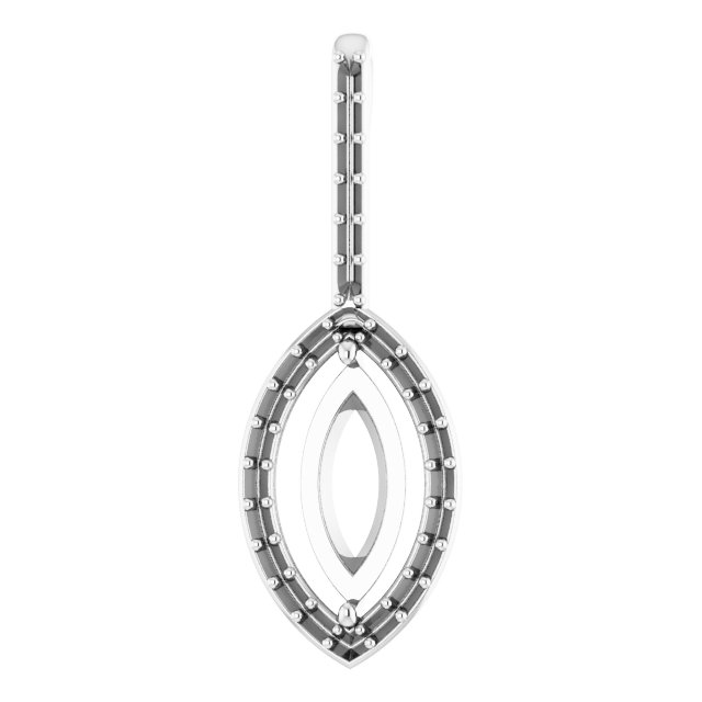 Accented Halo-Style Pendant