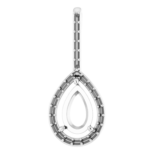 Accented Halo-Style Pendant