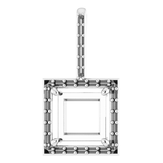 Accented Halo-Style Pendant