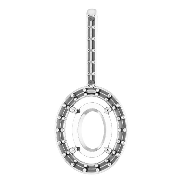 Accented Halo-Style Pendant