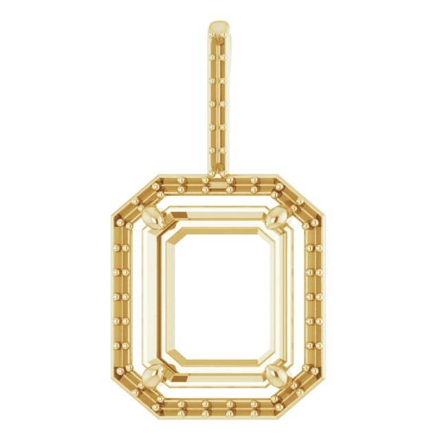 Accented Halo-Style Pendant