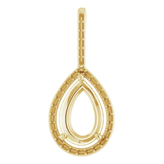 Accented Halo-Style Pendant