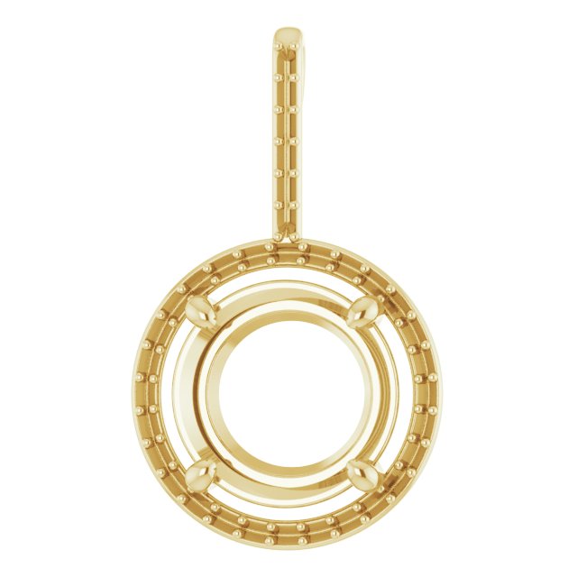 Accented Halo-Style Pendant