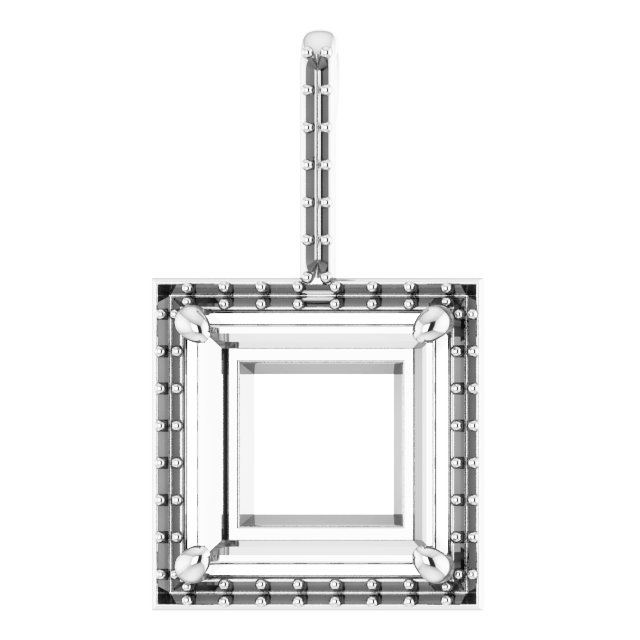 Accented Halo-Style Pendant