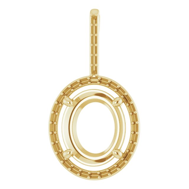 Accented Halo-Style Pendant