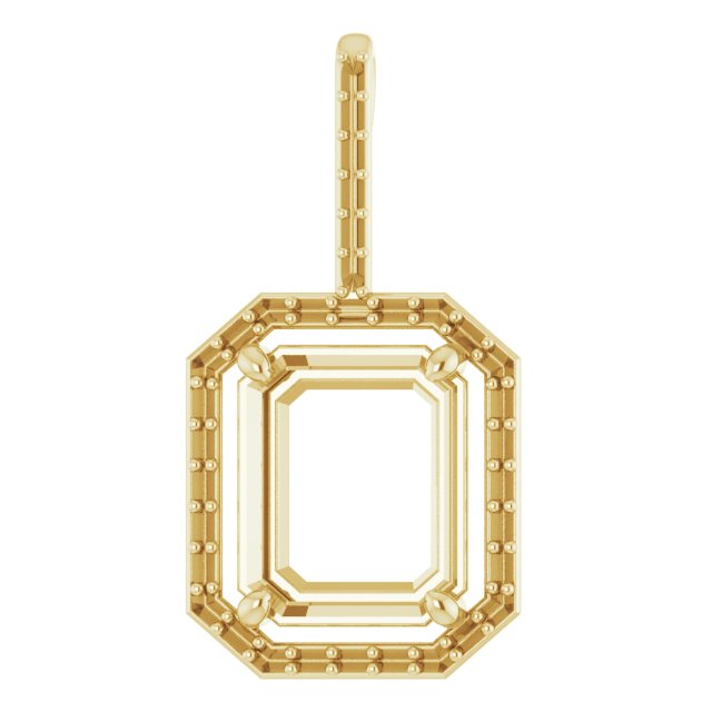 Accented Halo-Style Pendant