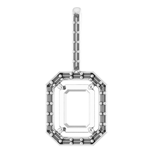 Accented Halo-Style Pendant