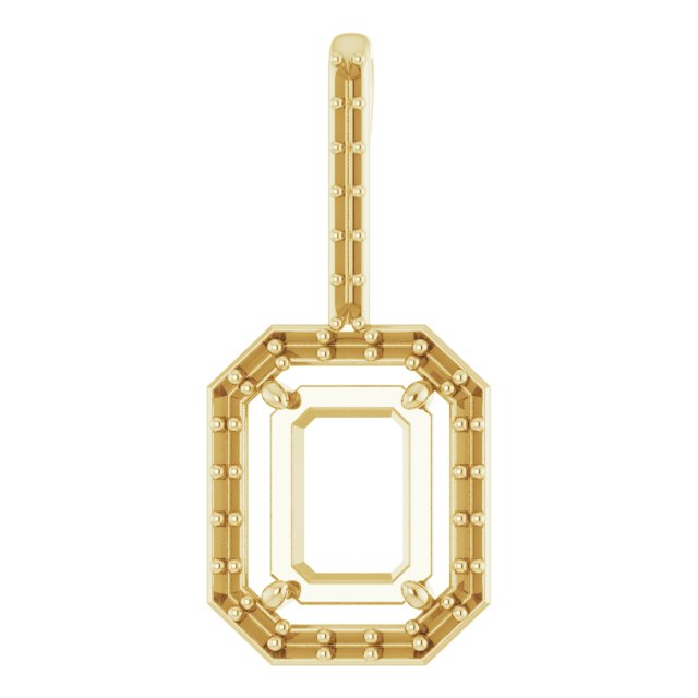 Accented Halo-Style Pendant