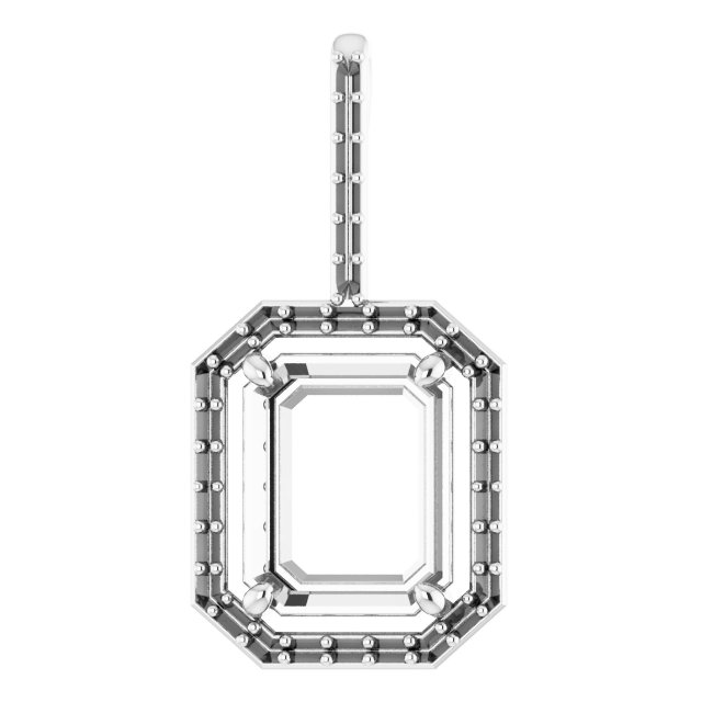Accented Halo-Style Pendant