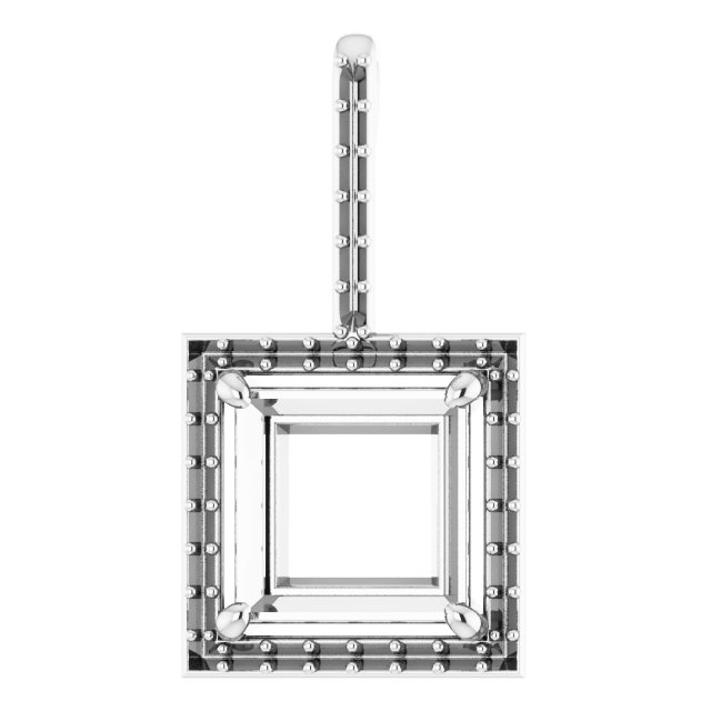 Accented Halo-Style Pendant