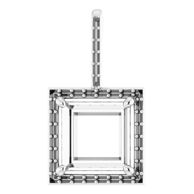 Accented Halo-Style Pendant