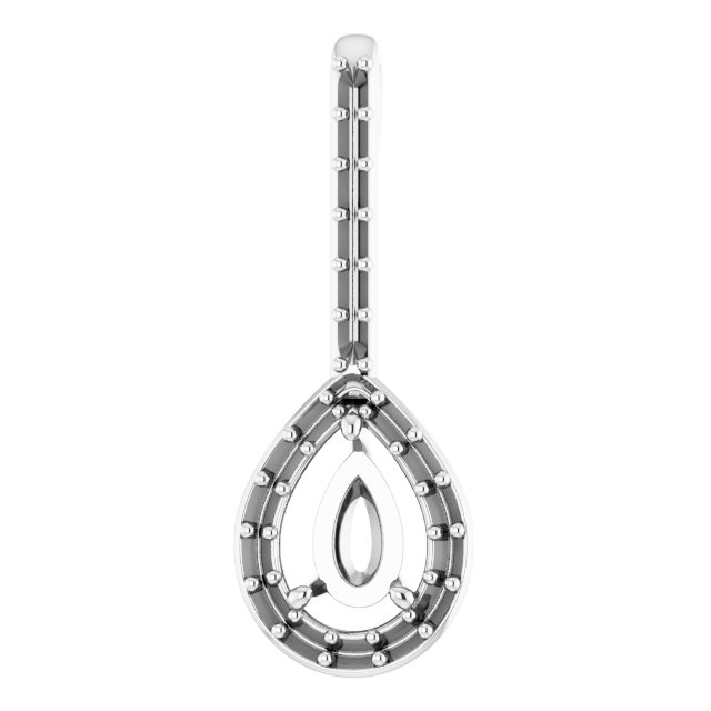 Accented Halo-Style Pendant