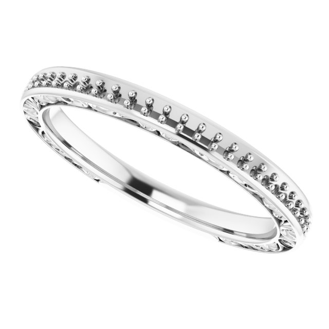 14K White 1/6 CTW Diamond Anniversary Band 