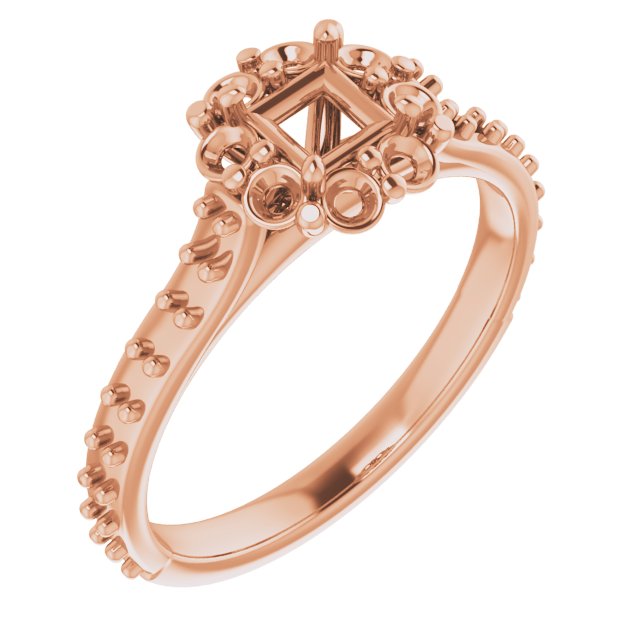 Halo-Style Floral Engagement Ring