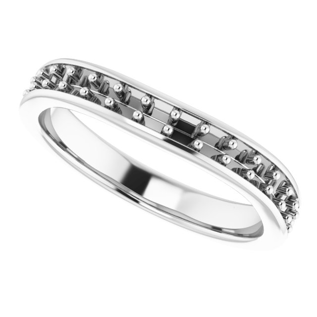 Band Mounting for 7.5 mm Square Ring view 5