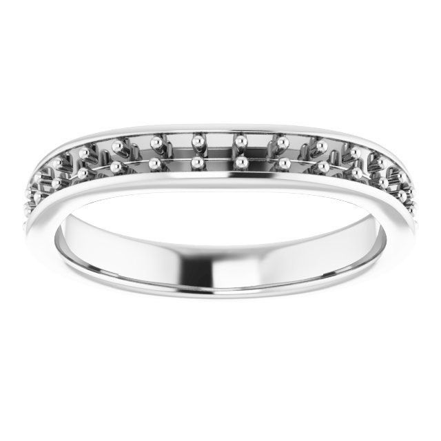 Band Mounting for 7.5 mm Square Ring view 3
