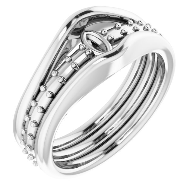 14k White Gold