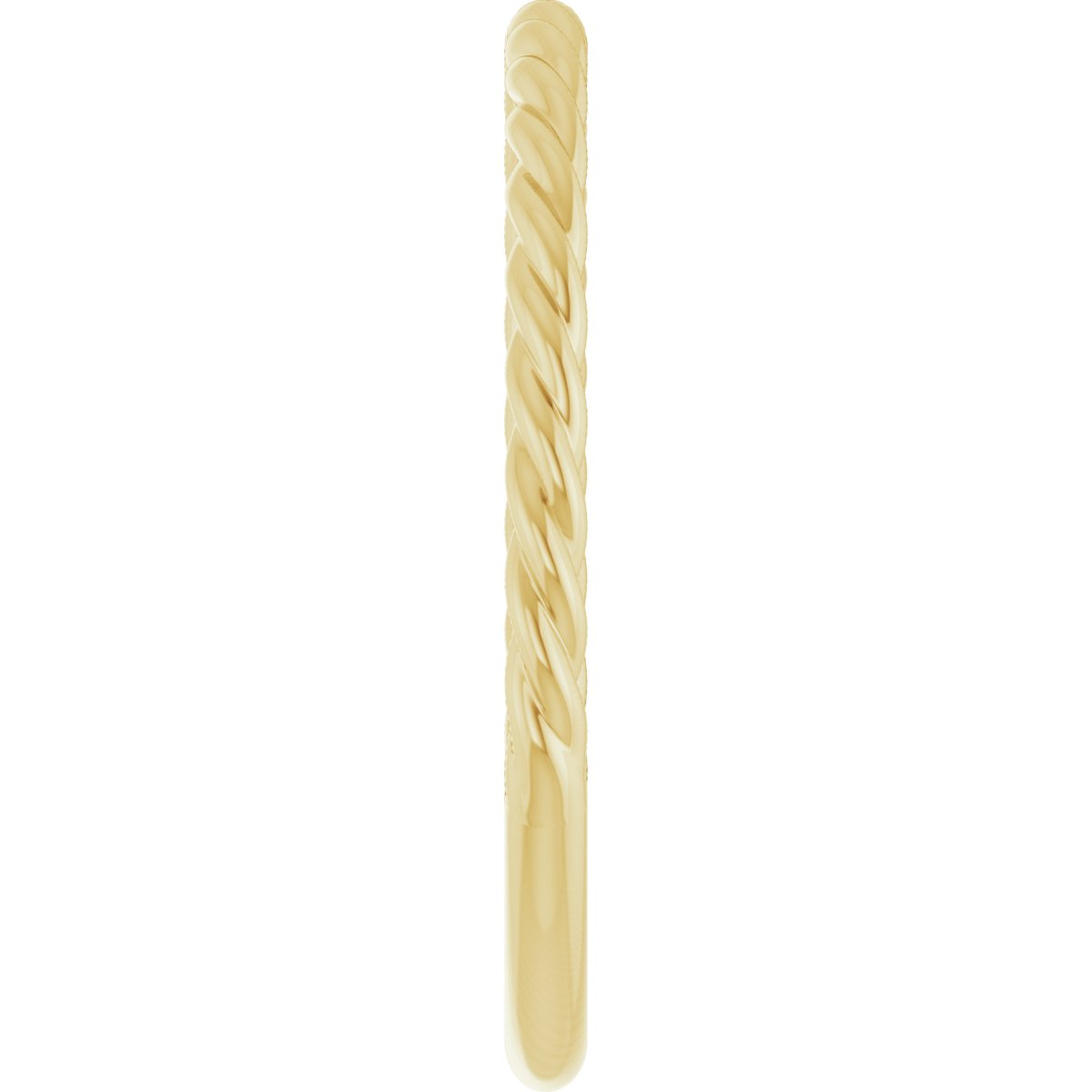 14K Yellow 1.7 mm Rope Band Size 7