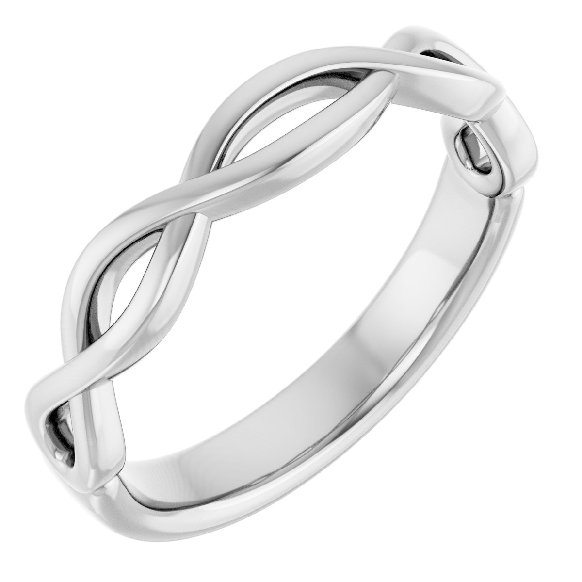 14K White Band