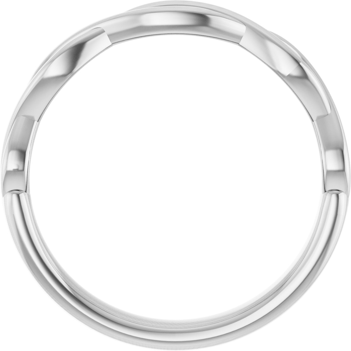 14K White Matching Band-2