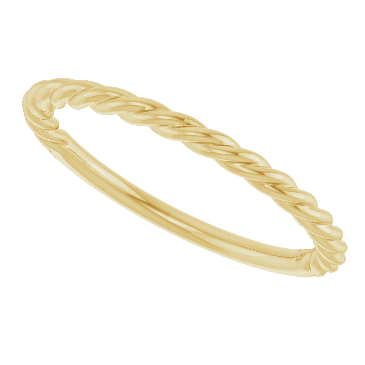 14K Yellow 1.7 mm Rope Band Size 7