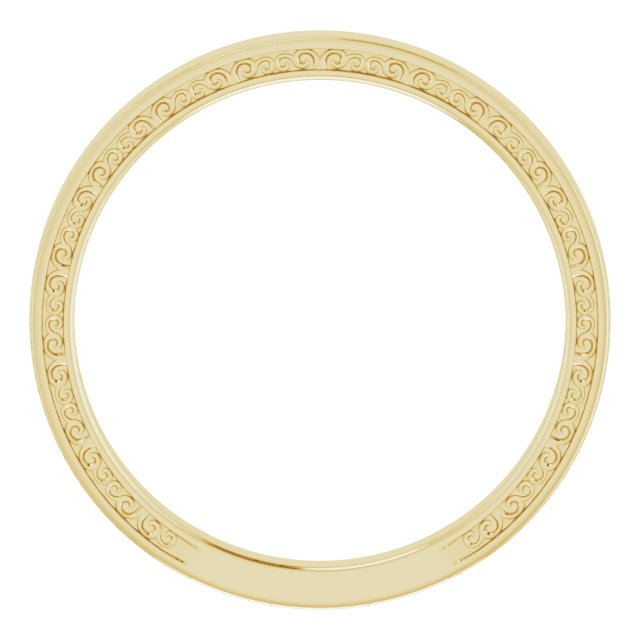 14K Yellow 2 mm Sculptural-Inspired Band Size 7