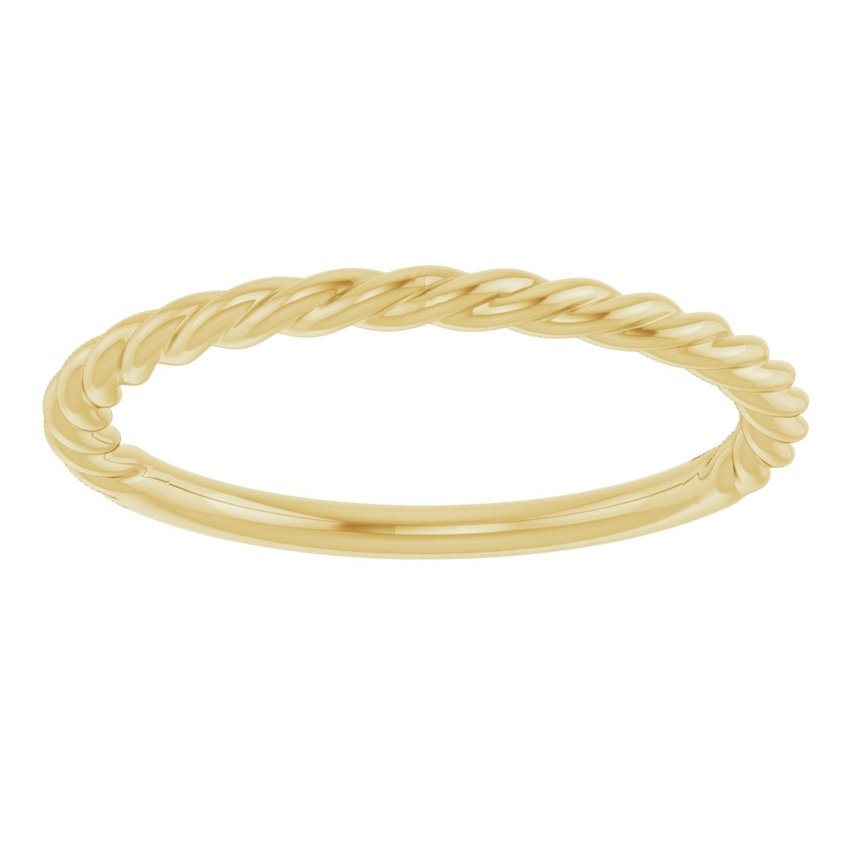 14K Yellow 1.7 mm Rope Band Size 7