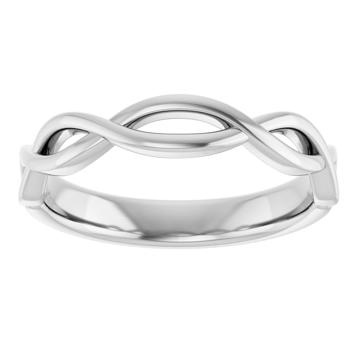 14K White Matching Band-3
