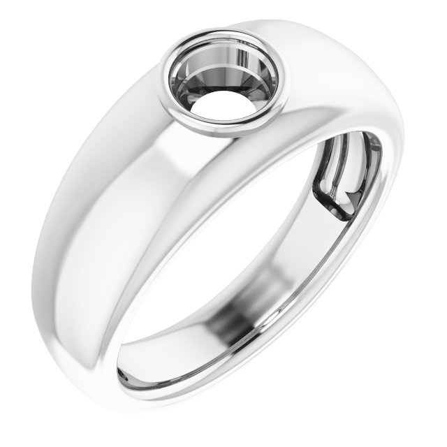 Bezel-Set Solitaire Ring