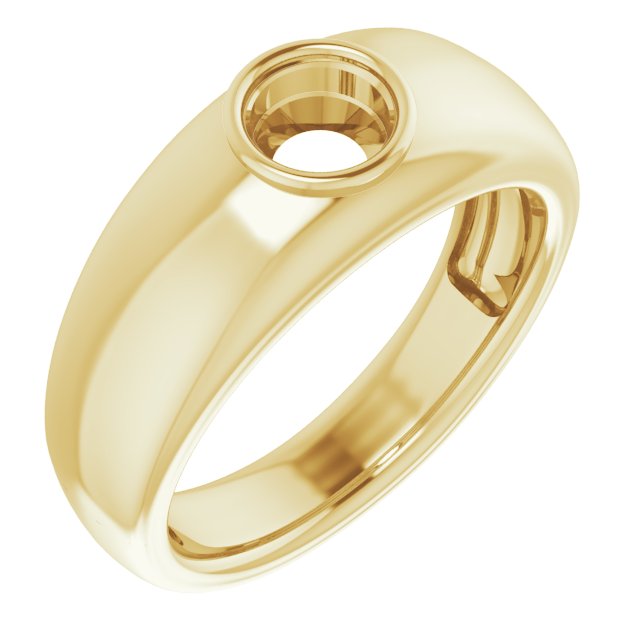 Bezel-Set Solitaire Ring
