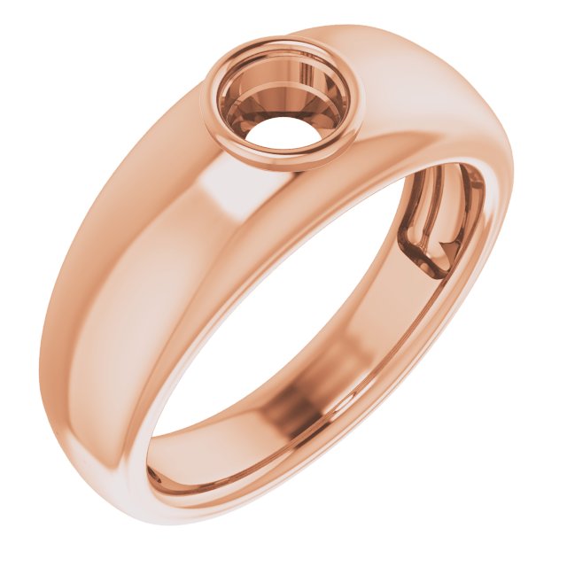 Bezel-Set Solitaire Ring
