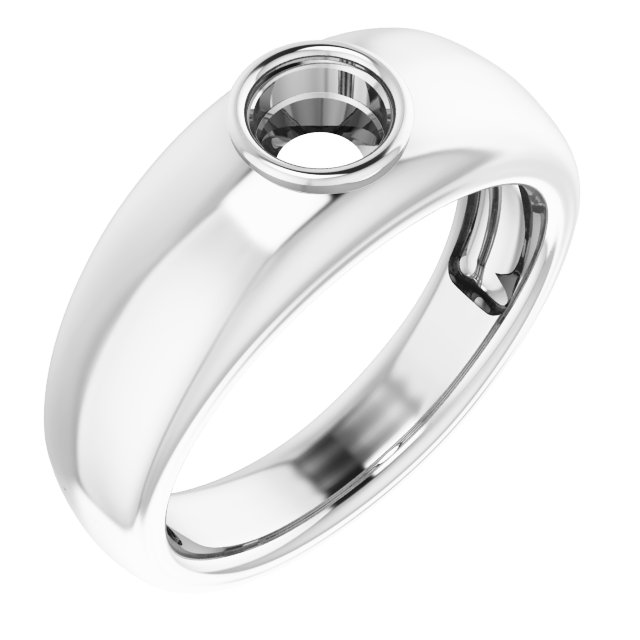 Bezel-Set Solitaire Ring