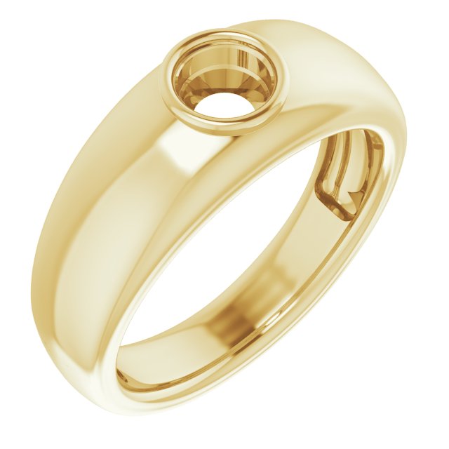 Bezel-Set Solitaire Ring
