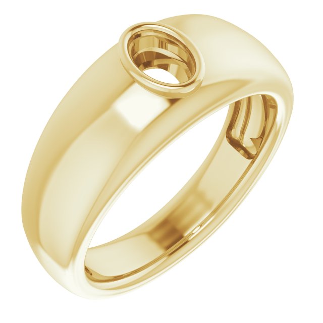 Bezel-Set Solitaire Ring