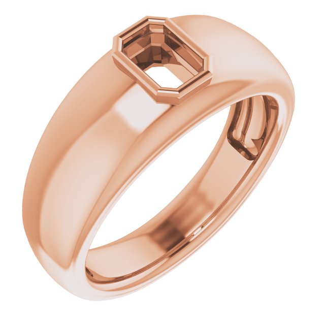 Bezel-Set Solitaire Ring