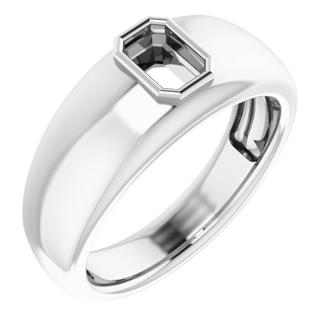 Bezel-Set Solitaire Ring